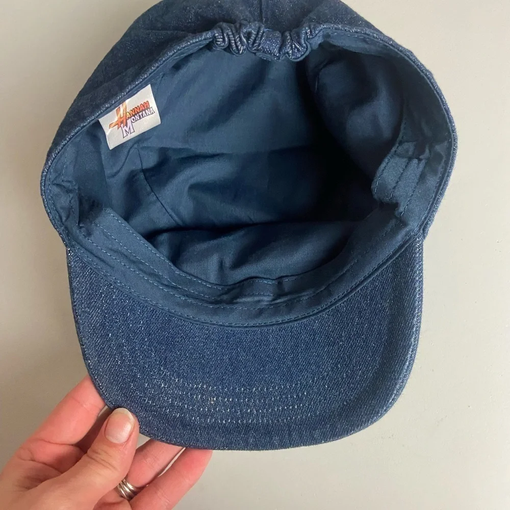 Disney Hannah Montana Blue Jean Rock and Roll Pop Star Cap Hat Y2K Nostalgia
